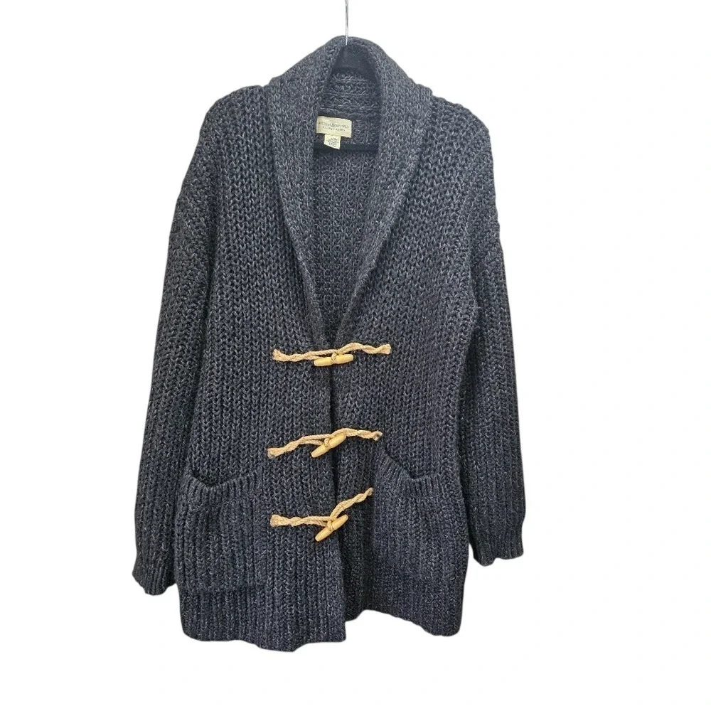 Denim & Supply Ralph Lauren XL Chunky Shawl Collar Toggle Cardigan Cozy Heritage